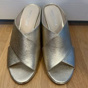 Kenneth Cole Lyra Gold Mule